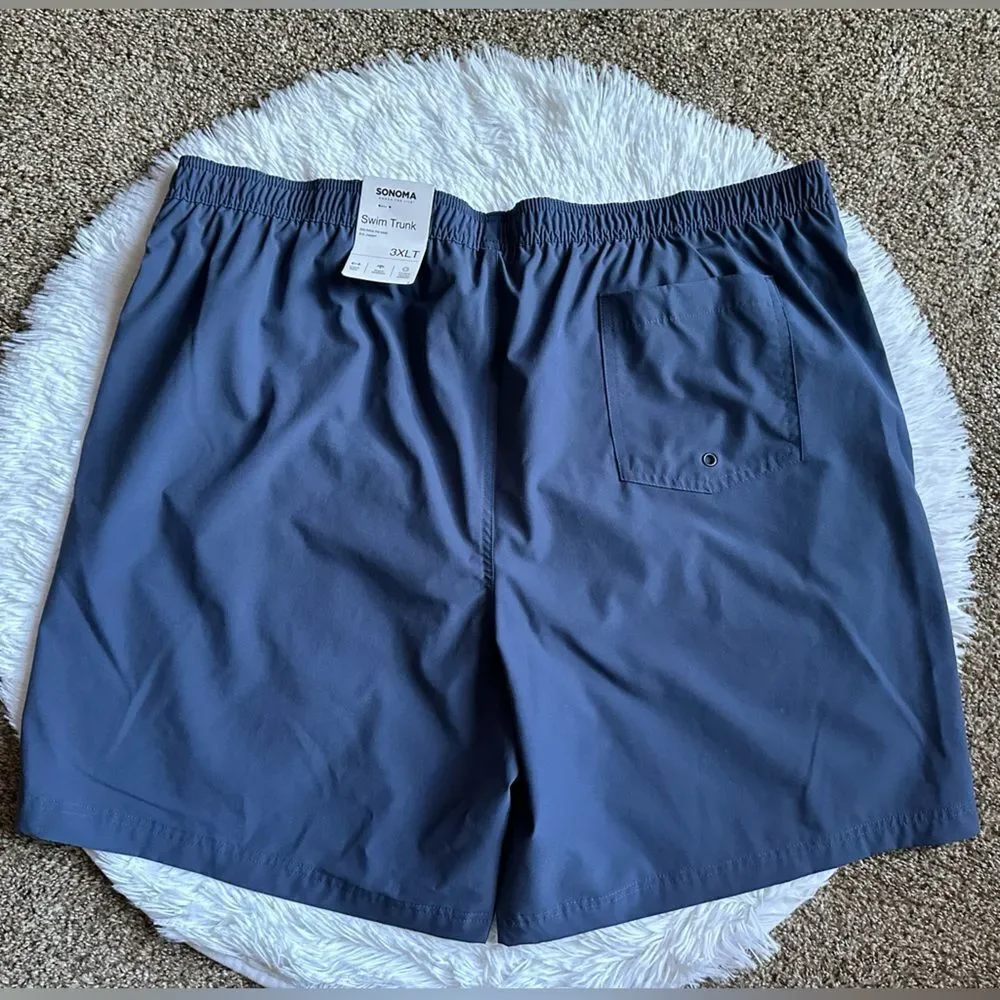 Sonoma Swim Trunks New Blue Mens Size 3XLT‎